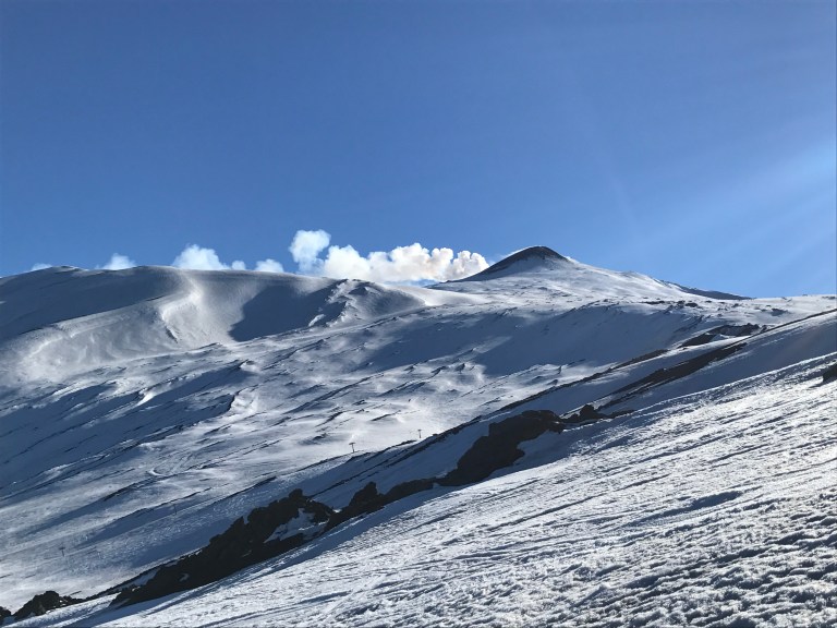 Etna Nord slopes and summit view